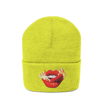 The Hot Kiss Hot lip | Knitted Beanie Hat