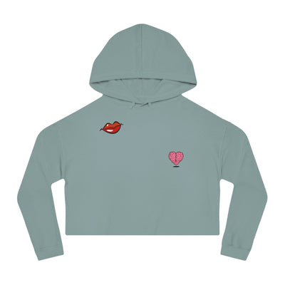 Gamer Fresh Exclusive | Kiss My Heart Hope To Cake | Women's Cropped Hoodie Top Sweatshirt