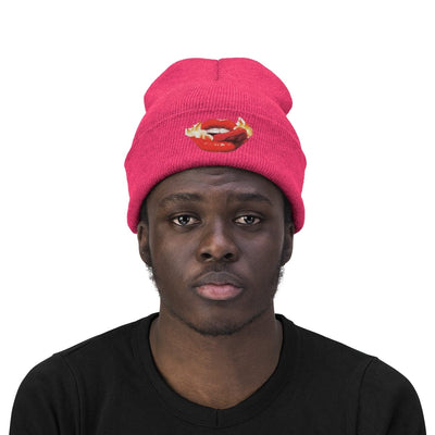 The Hot Kiss Hot lip | Knitted Beanie Hat