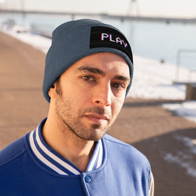 The Gamer Fresh | Just Play | Knitted Neon Beanie Hat