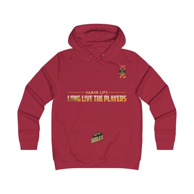 Gamer Fresh Exclusive 75th Anniversary | Long Live The Players | Chocolate Birthday Cake | Girlie College Hoodie