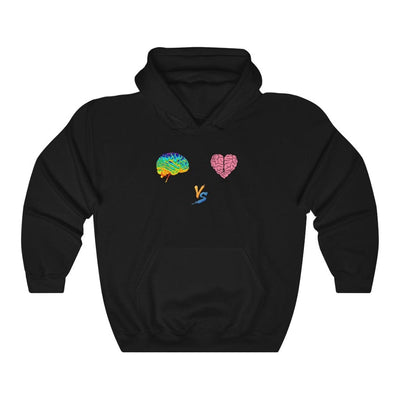 Gamer Fresh | Limited Edition Player Brain vs  Player Heart | Heavy Blend Unisex Hooded Sweatshirt