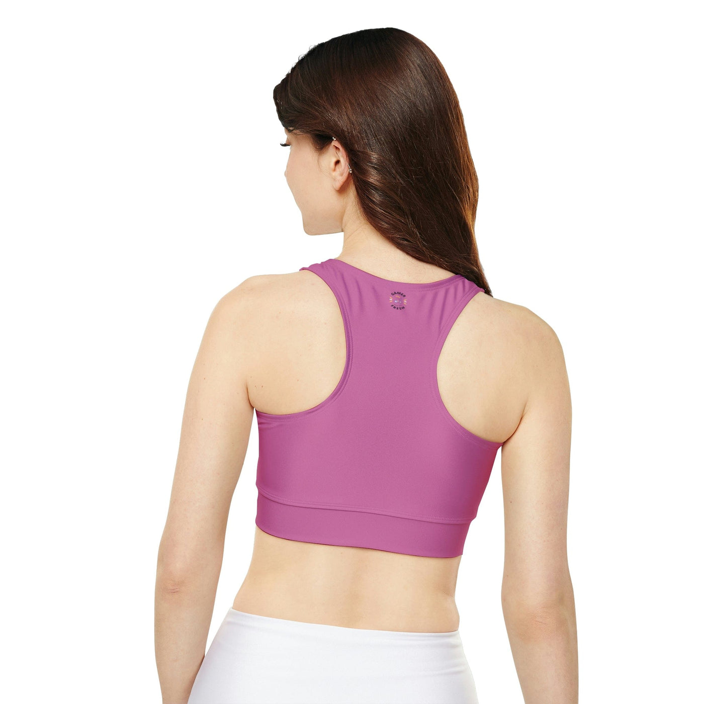 Gamer Fresh Limited Edition Gamer Life Fully Lined Padded Ladies Sports Bra | Light Pink