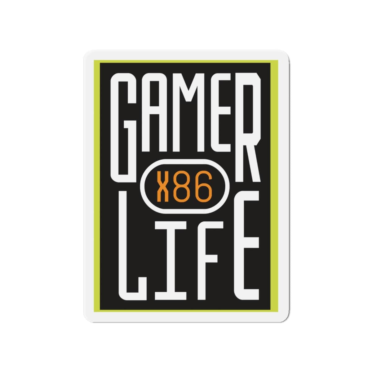 Gamer Life X86 Architecture | Kiss-Cut Magnet Frame | by Gamer Fresh