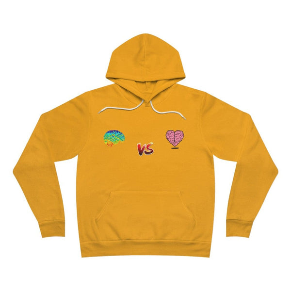 Limited Edition Vision Slayer Brain vs Heart Gold Unisex Sponge Fleece Pullover Hoodie
