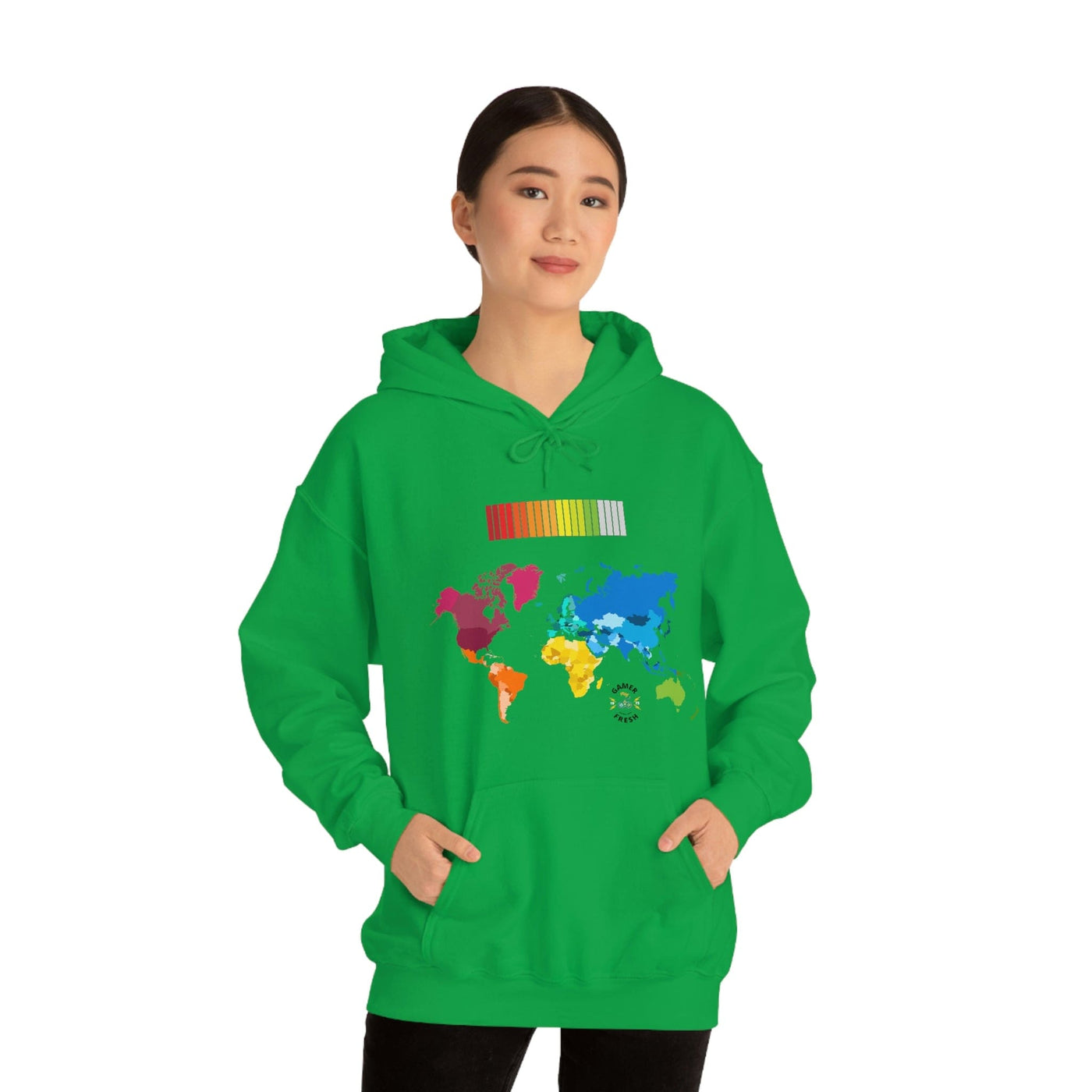 Gamer Fresh | Limited Edition World Wide Player Health Bar | Heavy Blend Unisex Hooded Sweatshirt