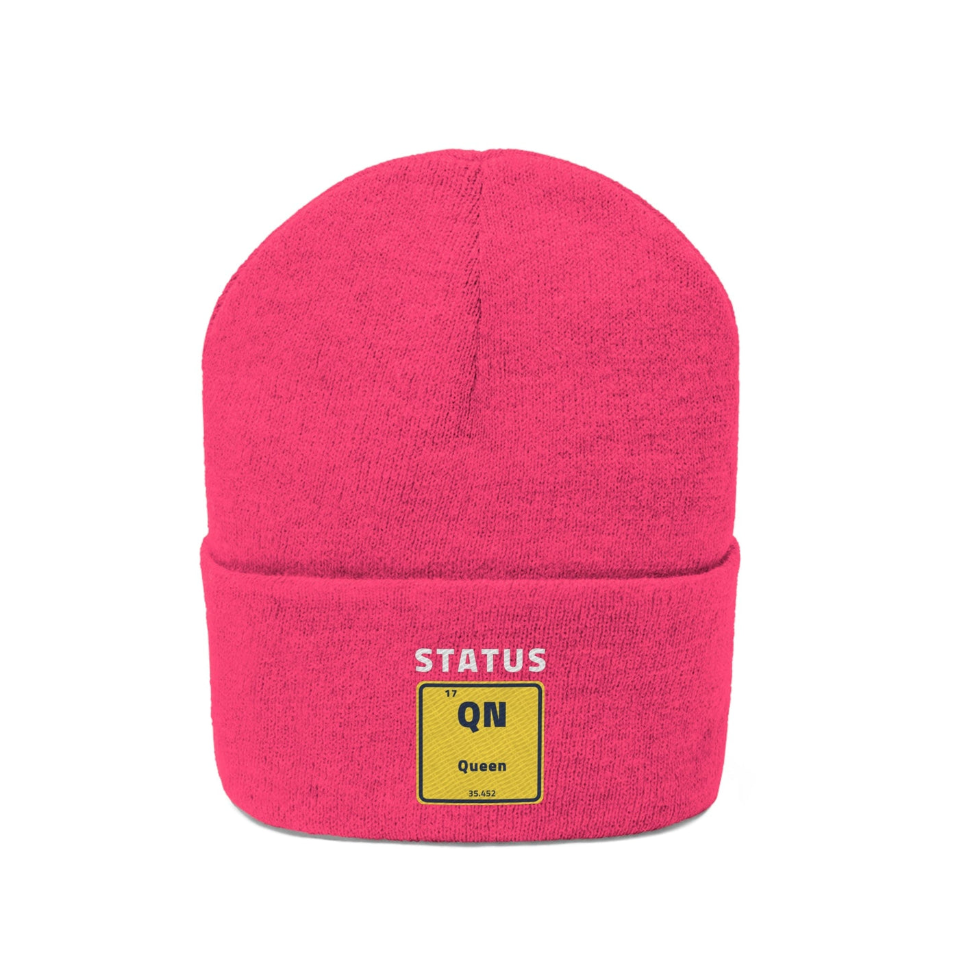 Queen Status Knitted Beanie Hat