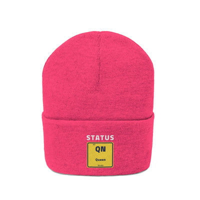 Queen Status Knitted Beanie Hat