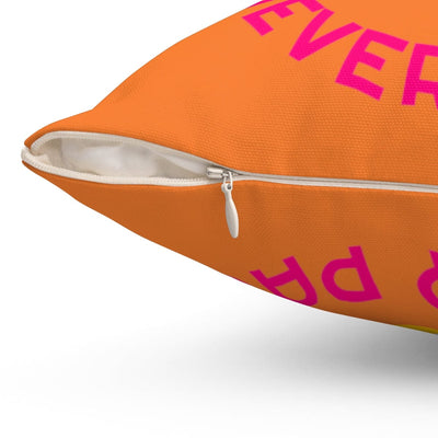 My Gamer Life Never Pauses | Spun Square Crusta Orange | Bed/Couch Pillow