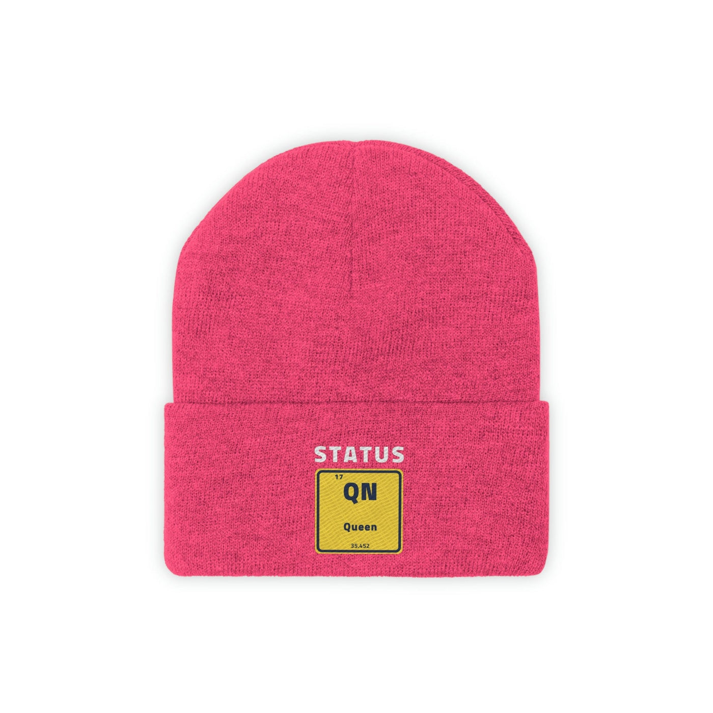 Queen Status Knitted Beanie Hat