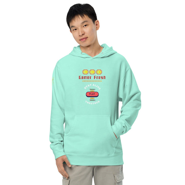 Gamer Fresh | Stay Alive Coin Drop | Play Together | Gamer Unisex Midweight Hoodie